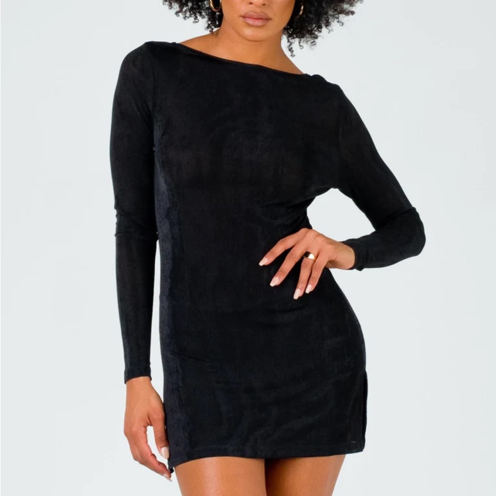 MONTANA MINI DRESS BLACK princess Polly